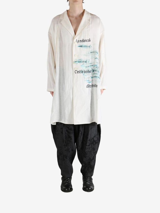 White jacket, full body view