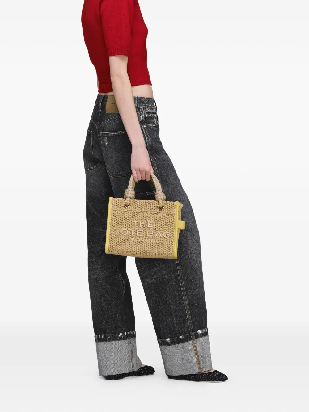 Yellow bag, side view