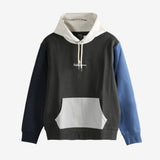 Color-blocked hoodie,front view