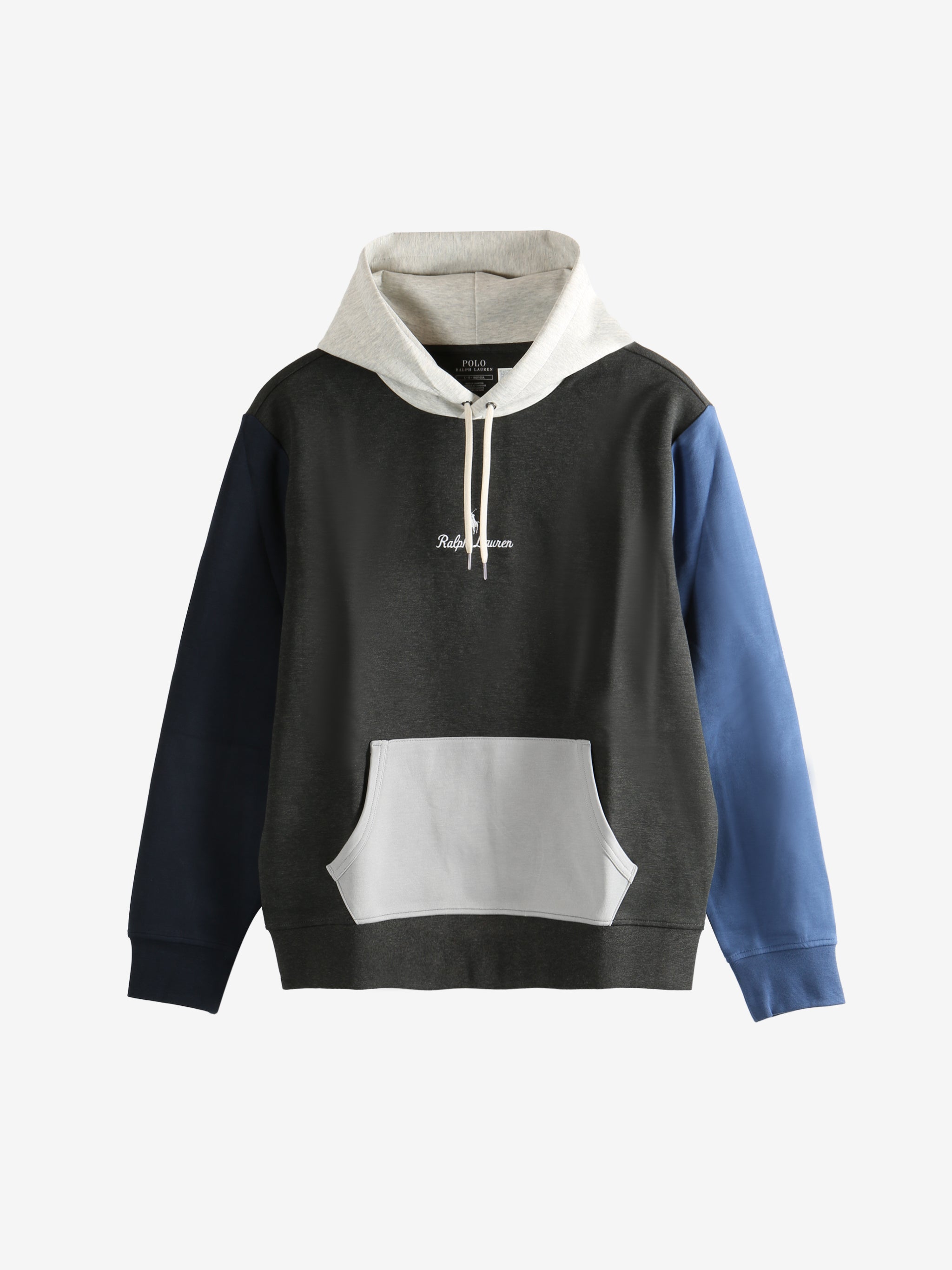 Color-blocked hoodie,front view