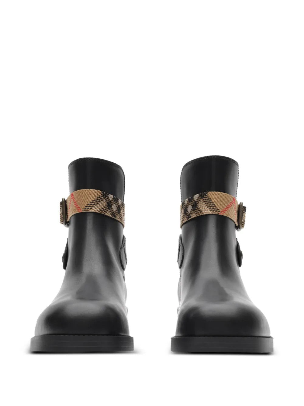 Black boots, front view