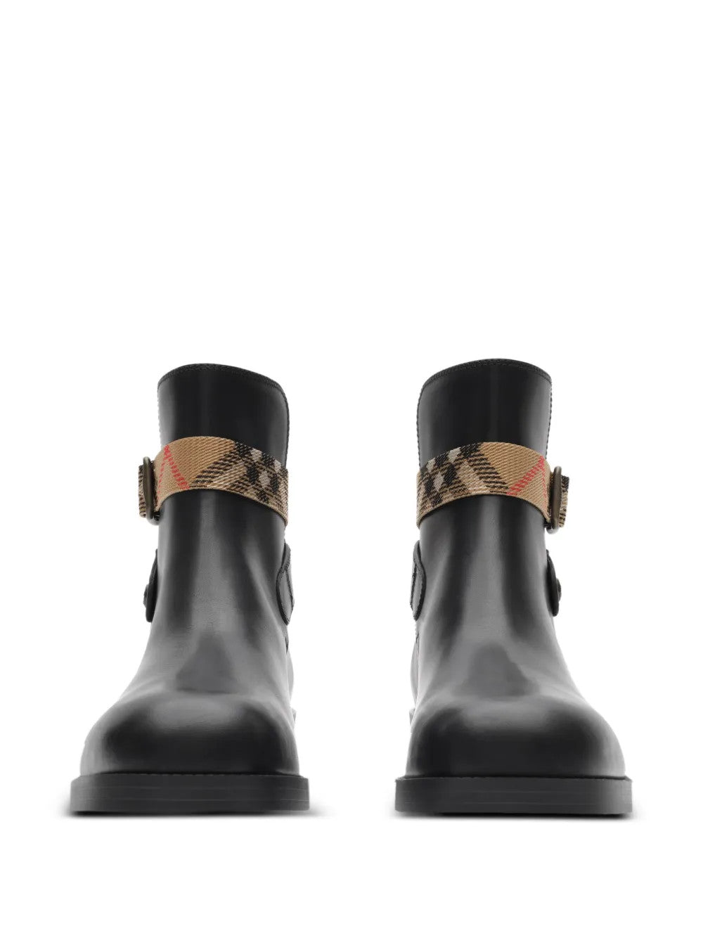 Black boots, front view