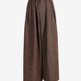 Brown pants, full body view