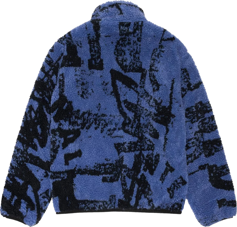 STUSSY - Men Sherpa Reversible Stamp Jacket