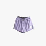 Purple shorts, front view