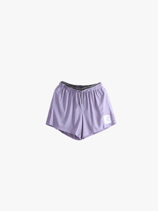 Purple shorts, front view