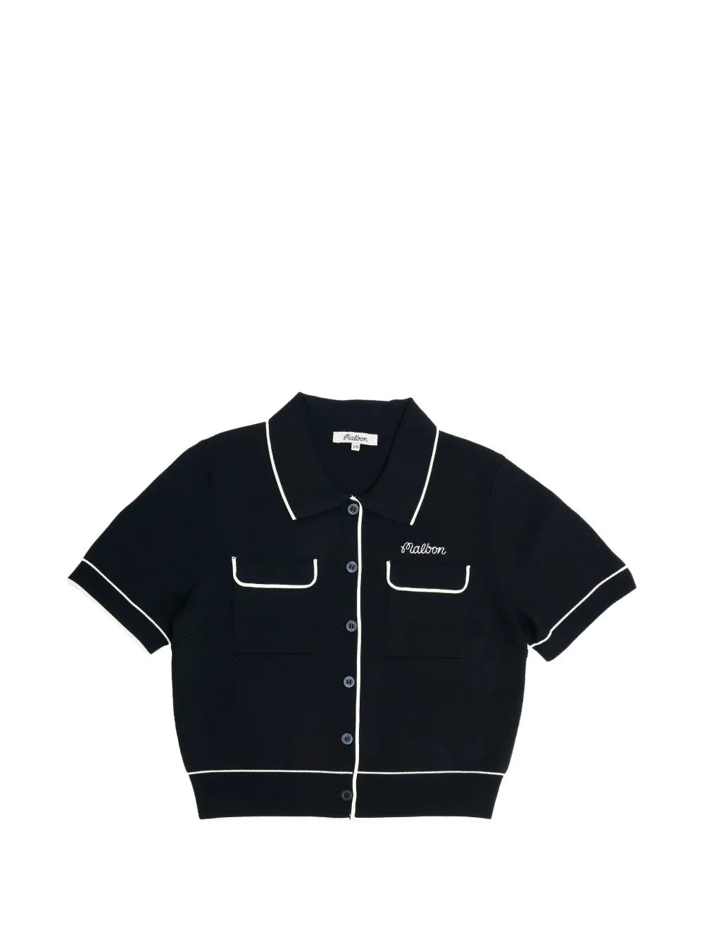 Navy shirt, front view