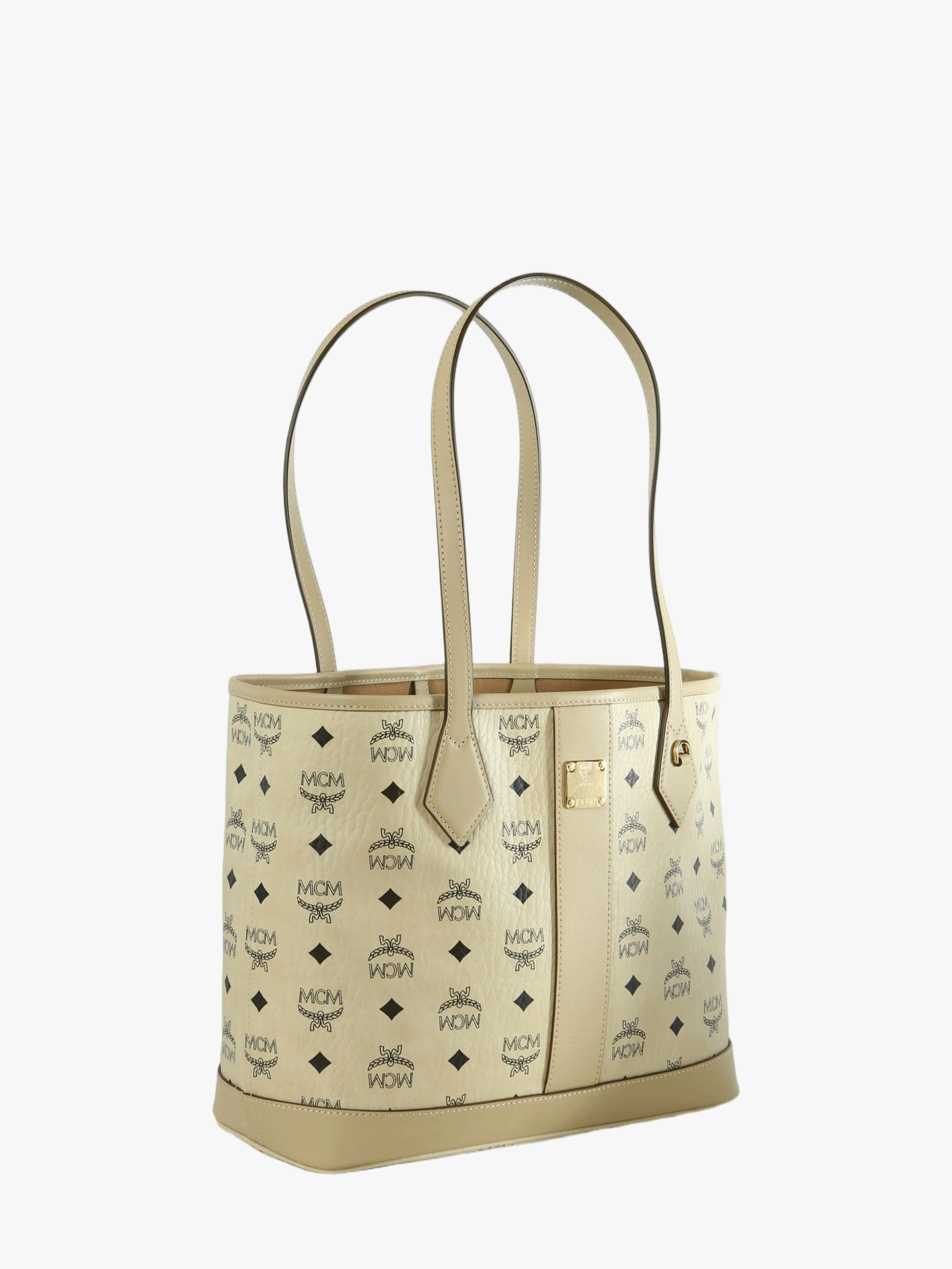 Tan bag, front view