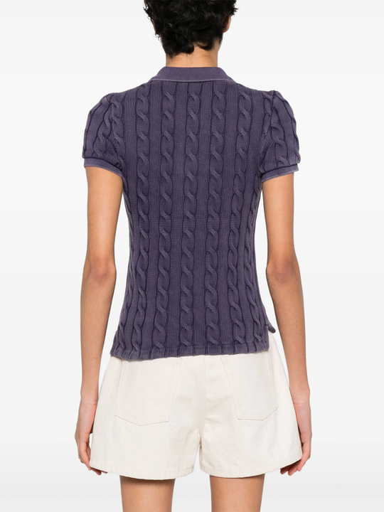 blue shirt worn by a person, showing the shirt's fit
