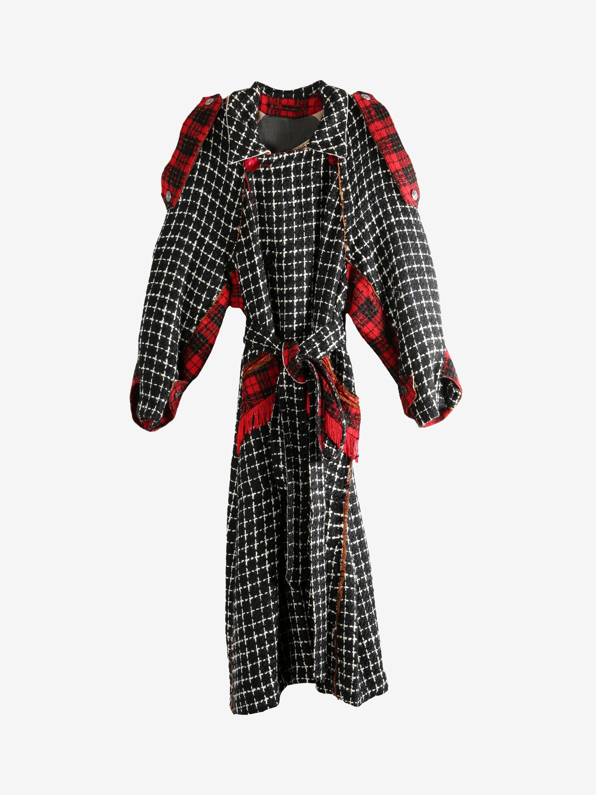 Black coat, front view