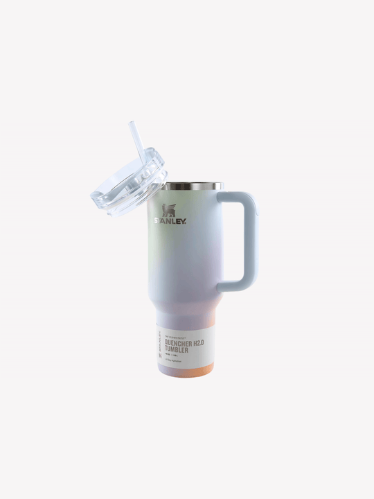 Blue tumbler, front view