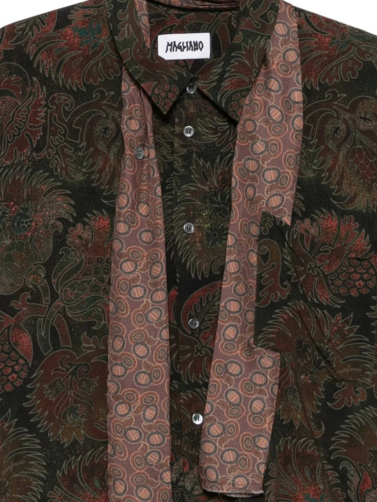 Close up of Black shirt, showing texture of the 100% viscose fabric