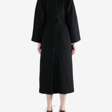 Black coat, full body view