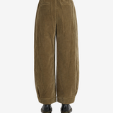 AMOMENTO - Women Velvet Shirring Pants