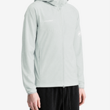 Green jacket, full body view
