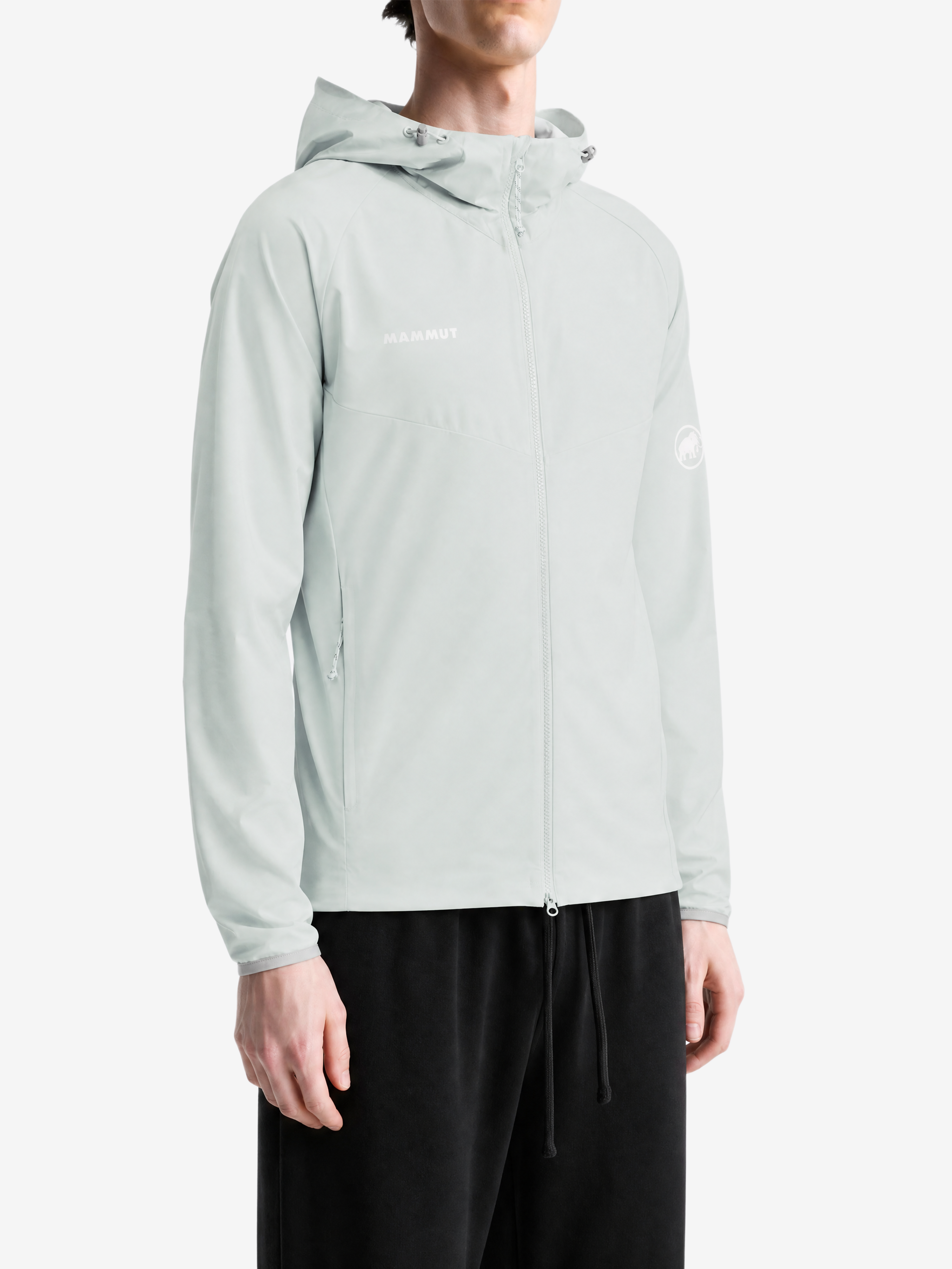 Green jacket, full body view