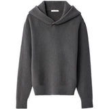 Grey knitwear, front view