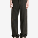 Brown pants, full body view