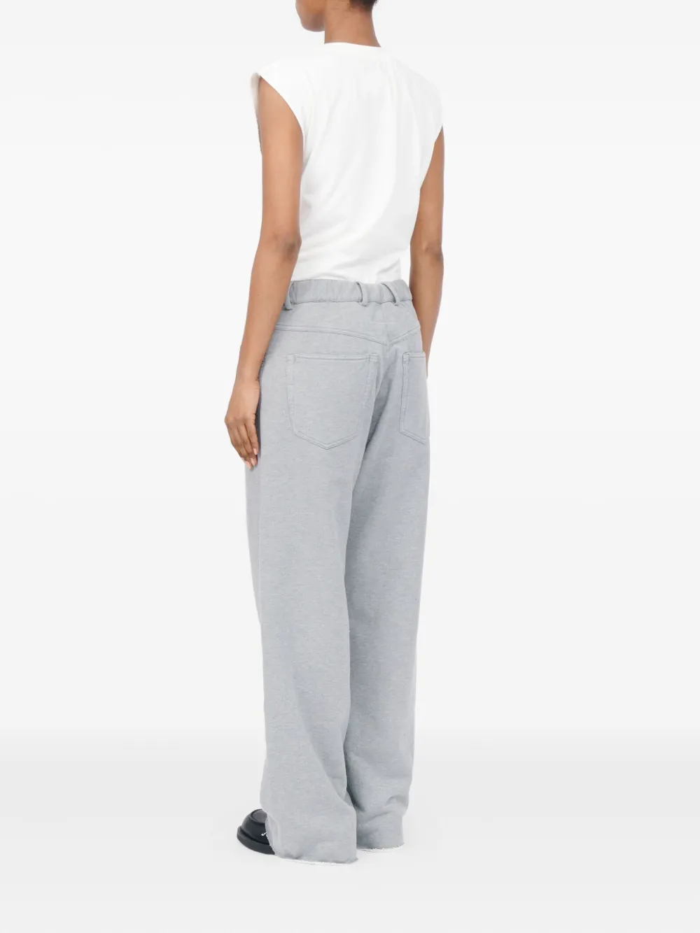 Grey  pants,full body view