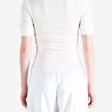 White top, full body view