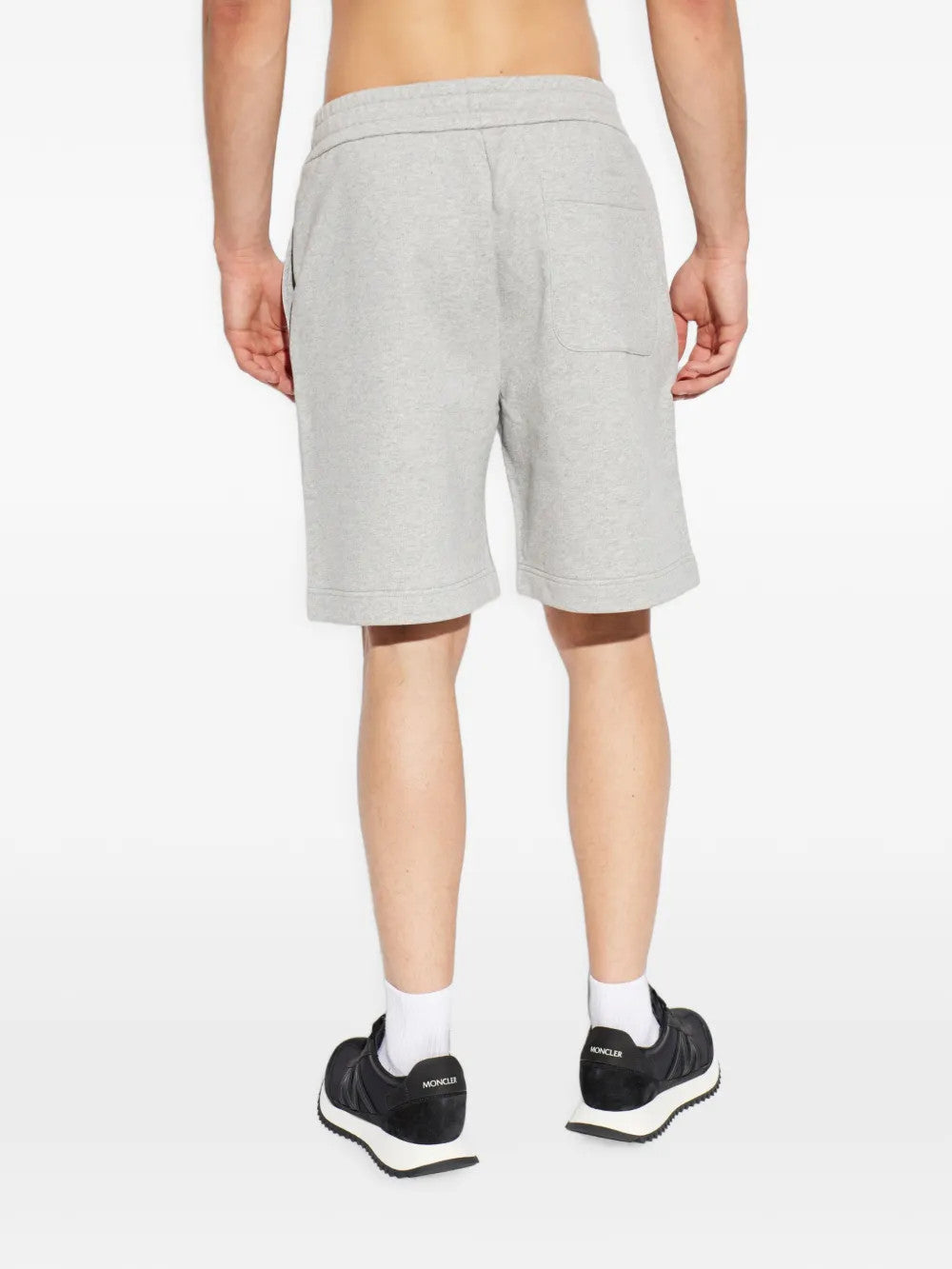 Grey pants, full body view