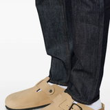 Tan sandals, front view