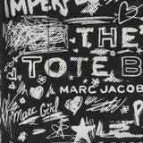 Close up of black bag, showing texture of the cotton fabric