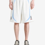 A BATHING APE - Men Heavy Wash Hand Draw Football Logo Relaxed Fit Sweat Shorts