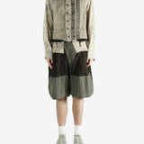 Green gilet, full body view