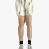Yellow short worn by a person, showing the short fit