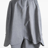 Grey jacket, back view