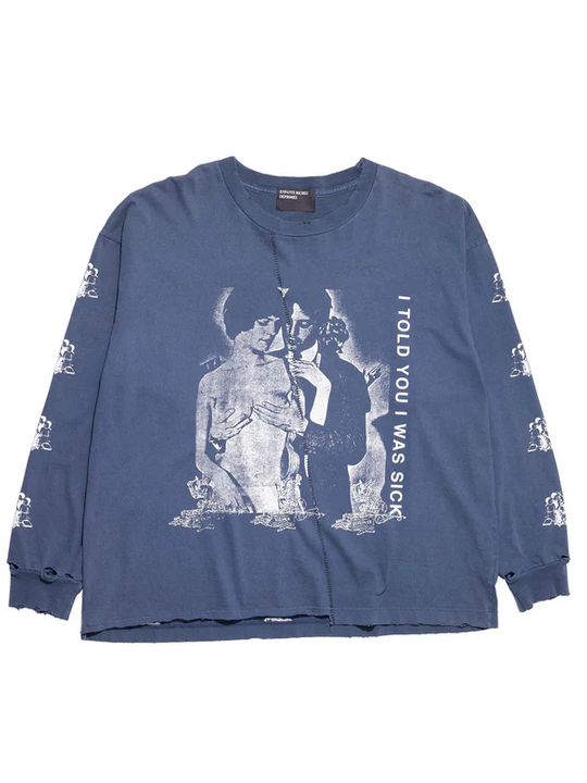 Navy t-shirt, front view