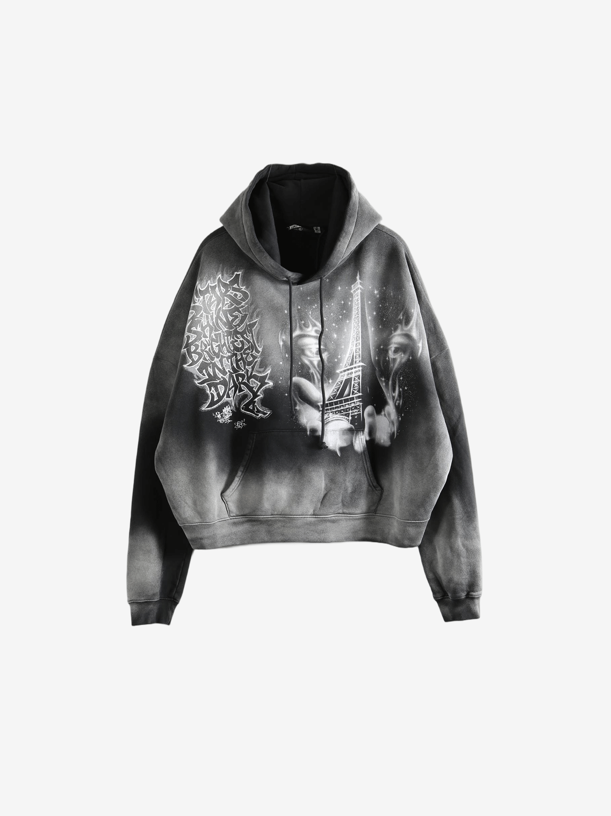 Black hoodies, front view