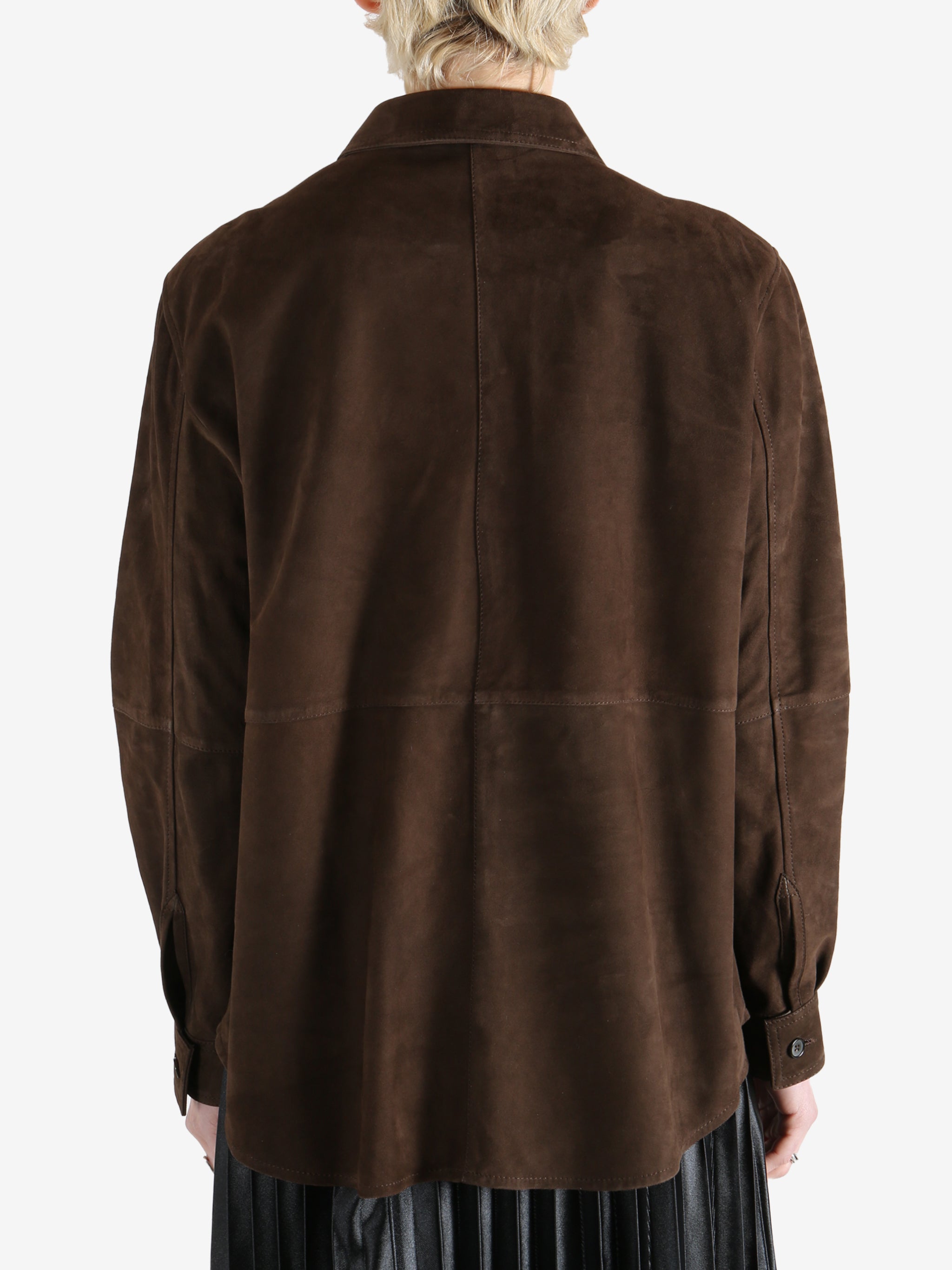 Brown shirts worn by a person, showing the shirts fit