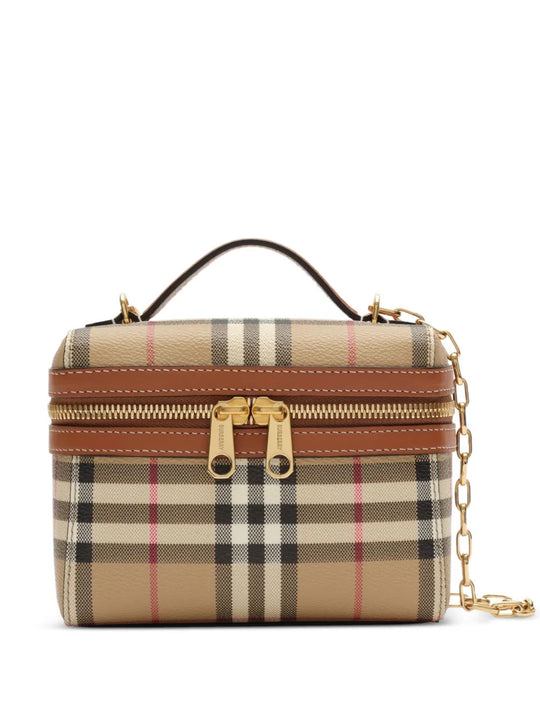 Tan bag, front view
