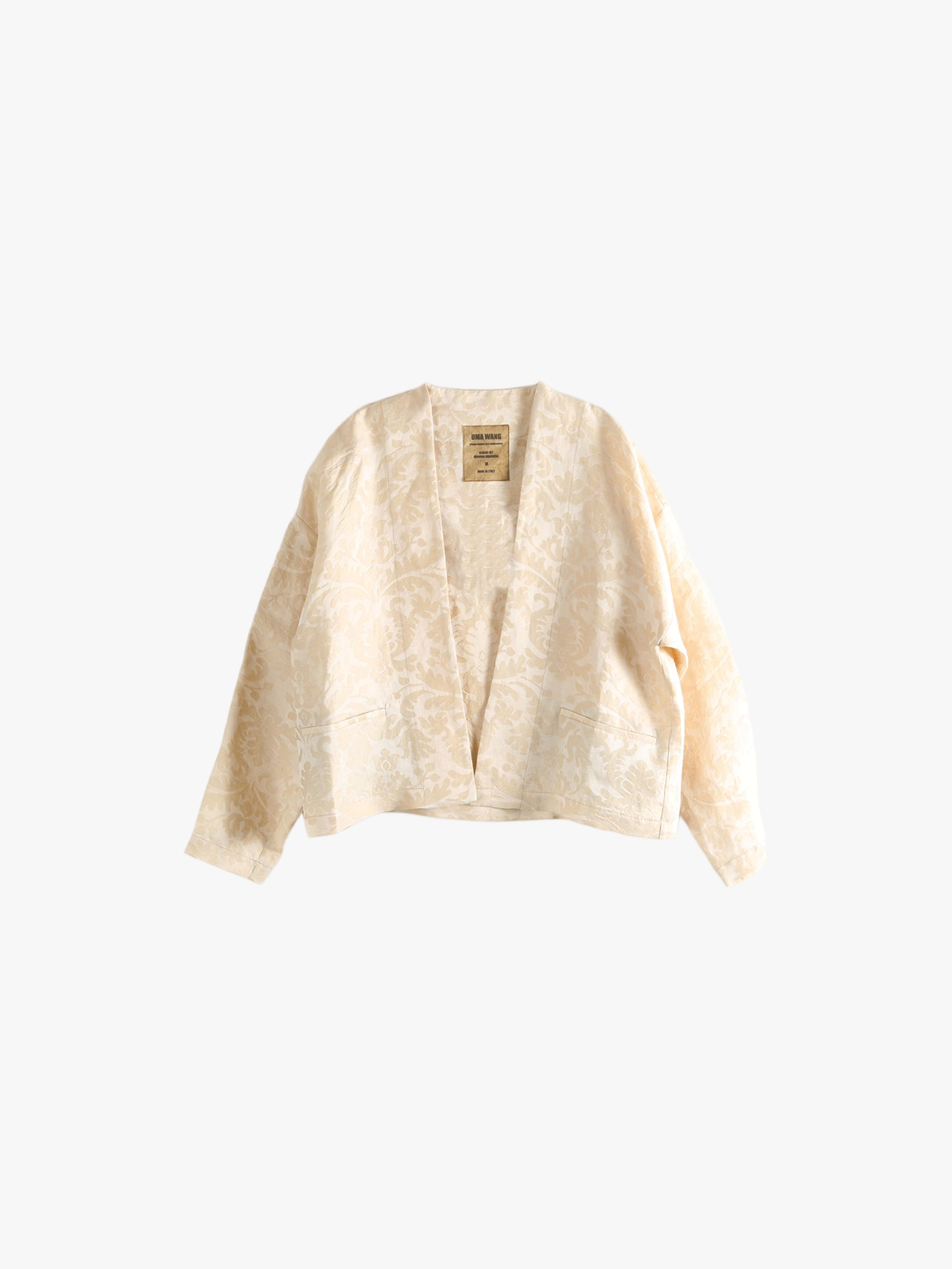 White jacket, front view