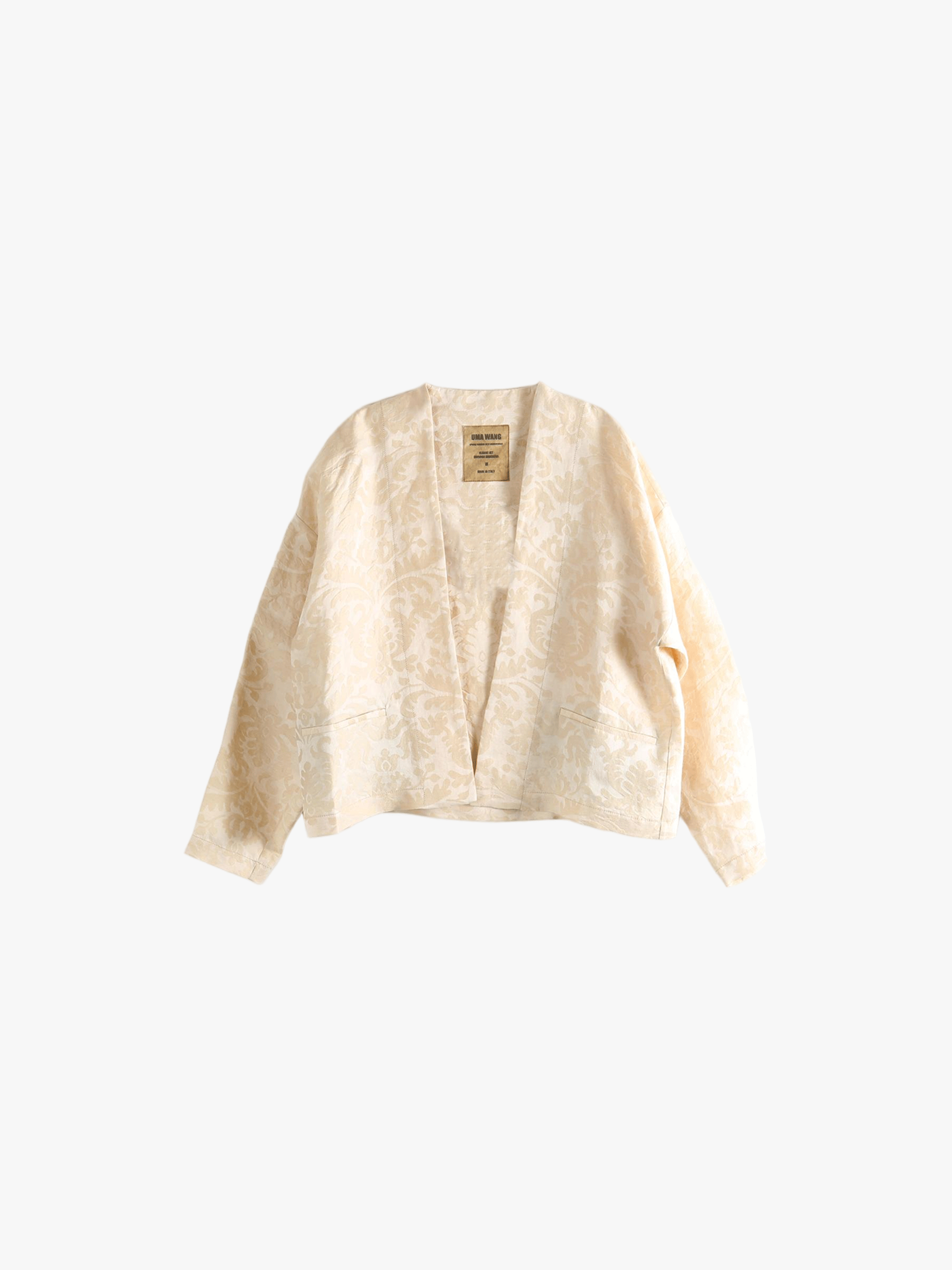 White jacket, front view