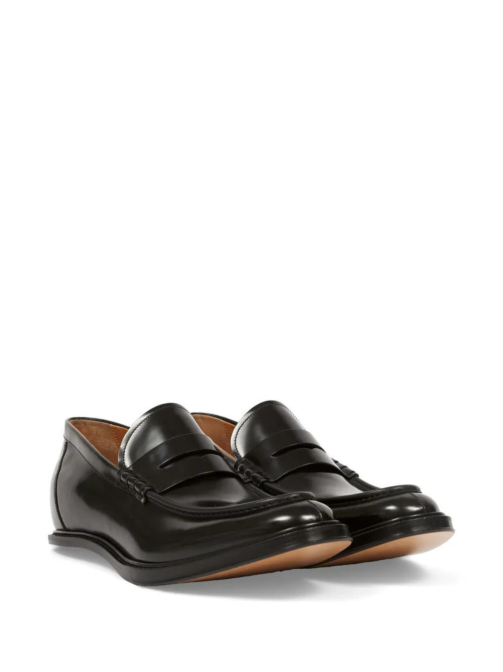 Black shoes, front view