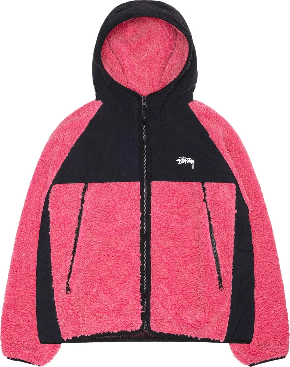 STUSSY - Men Sherpa Paneled Hooded Jacket