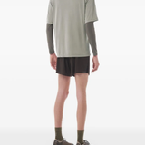 Grey t-shirts, full body view