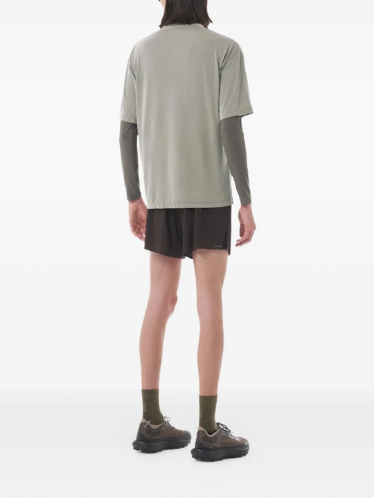 Grey t-shirts, full body view