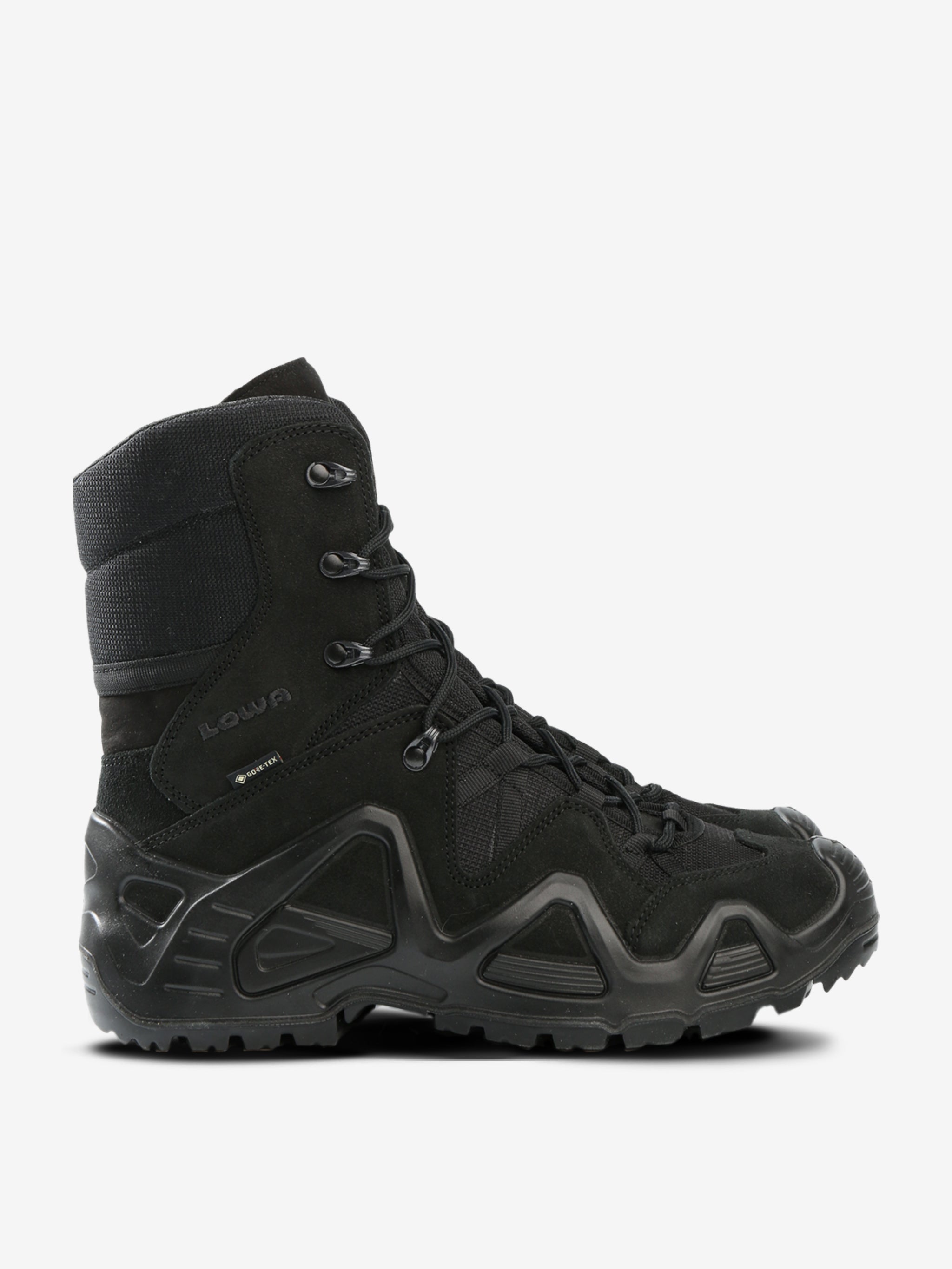 Black boots, front view