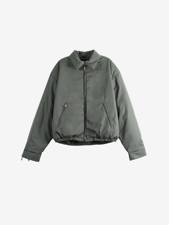 Grey jacket, front view