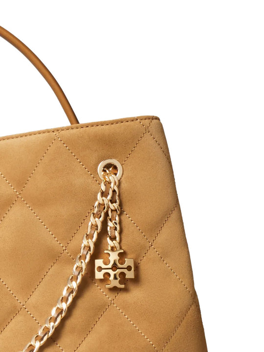 Close up of Tan bag, showing detail