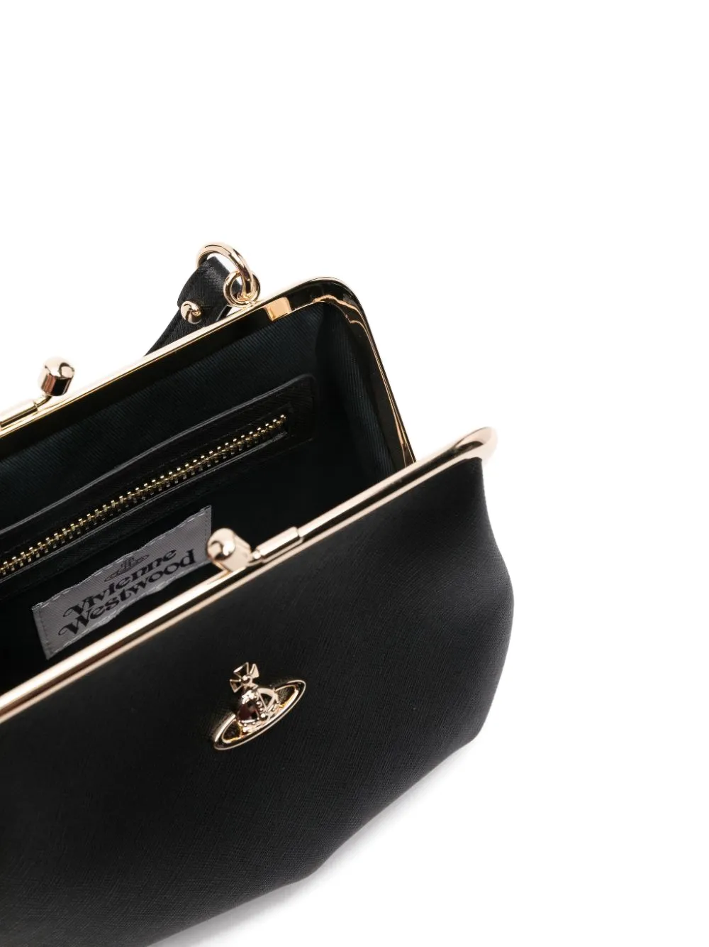 Close up of the black bag, showing texture of the polyurethane