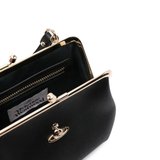Close up of the black bag, showing texture of the polyurethane