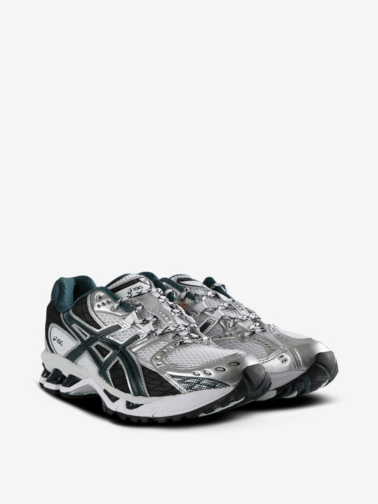 White running shoes,  front view