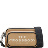 Tan bags, front view