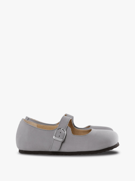 Grey shoes, side view