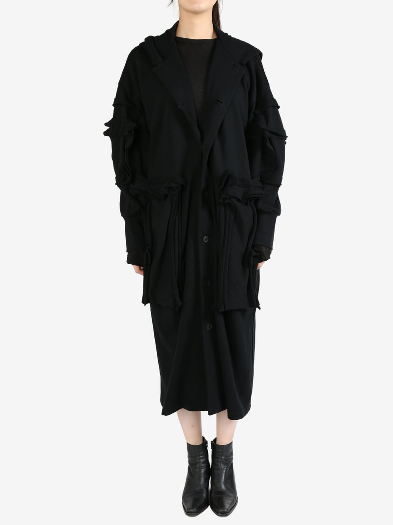 YOHJI YAMAMOTO - Women Box Detail Long Cardigan